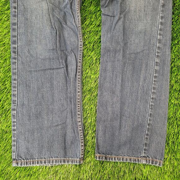 LEVIS 505 Jeans 32x31 Straight Faded Medium-Wash Whiskered - Picture 16 of 16